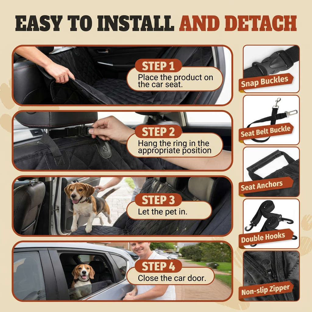 Easy to install and detach